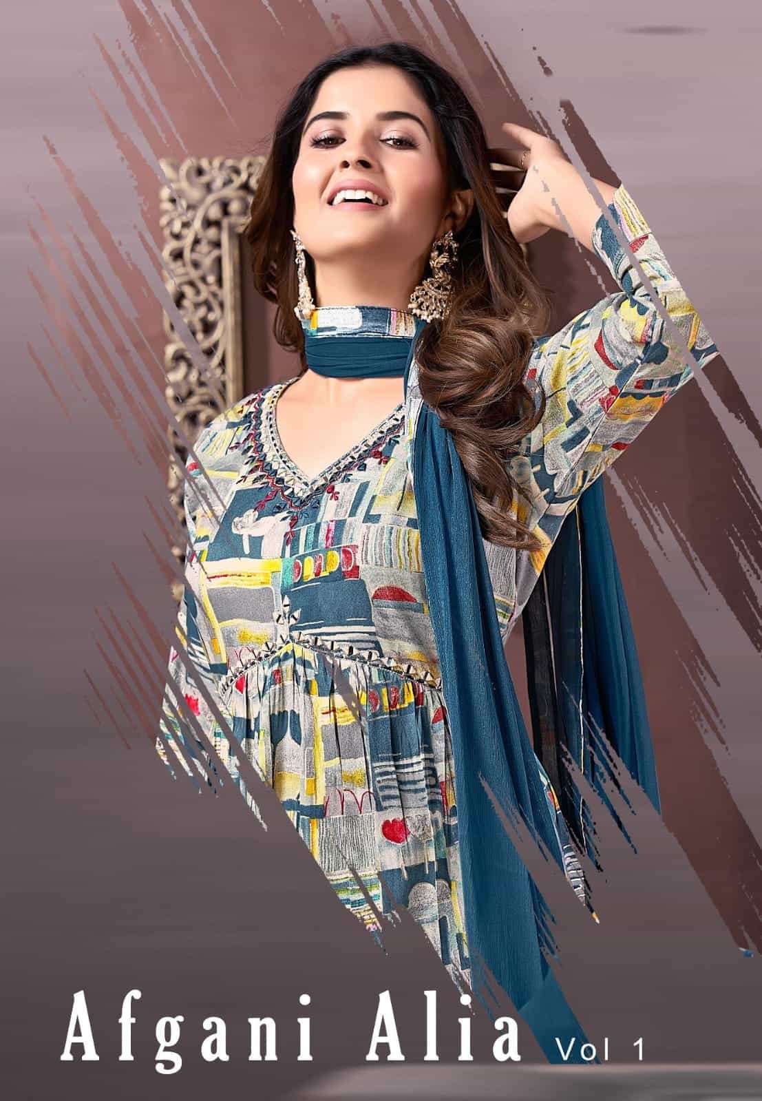 Moksh Afgani Alia Vol 1Premium Designs Aaliya Style Dress Collection