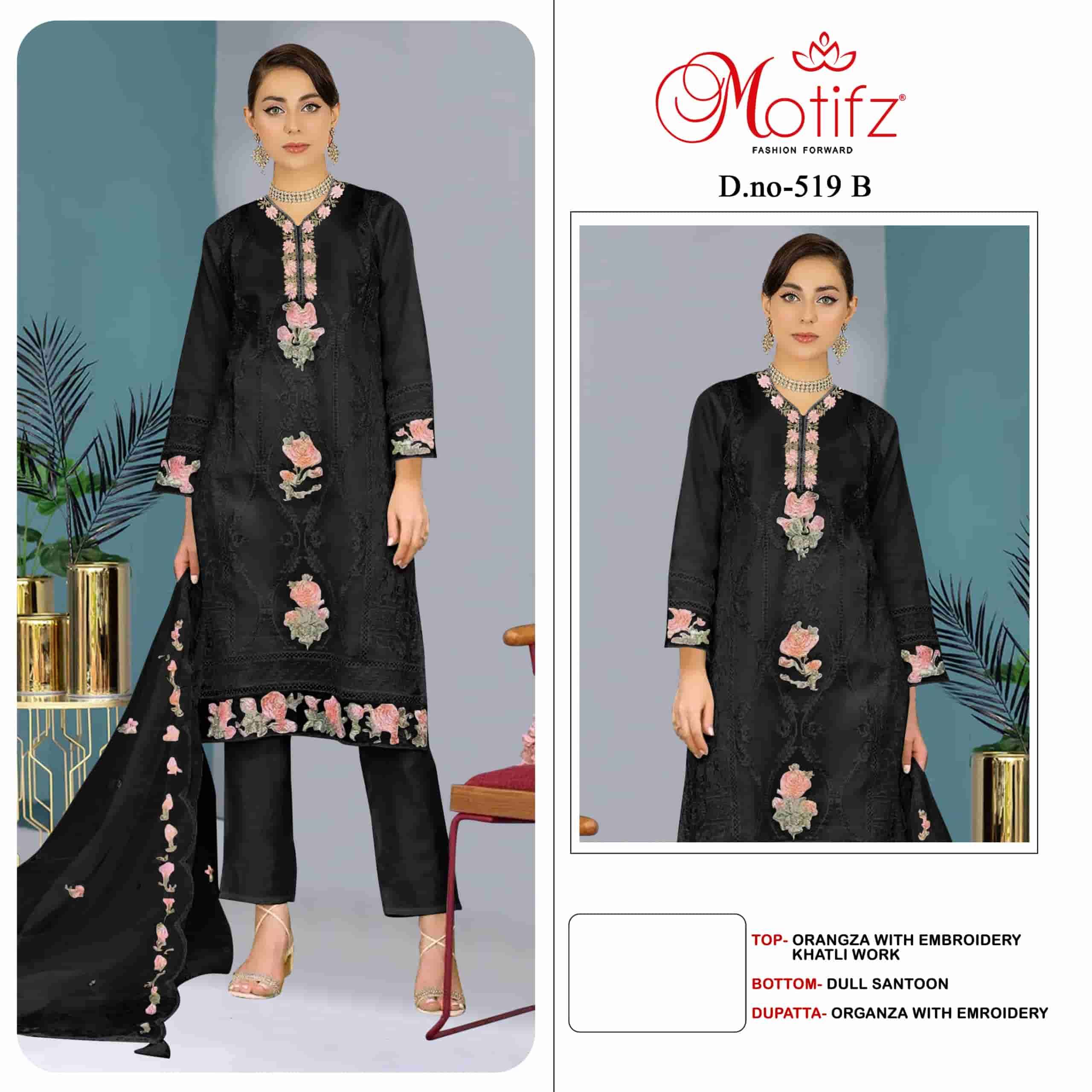 Motifz 519 B Organza Pakistani Salwar Suit Exclusive Design
