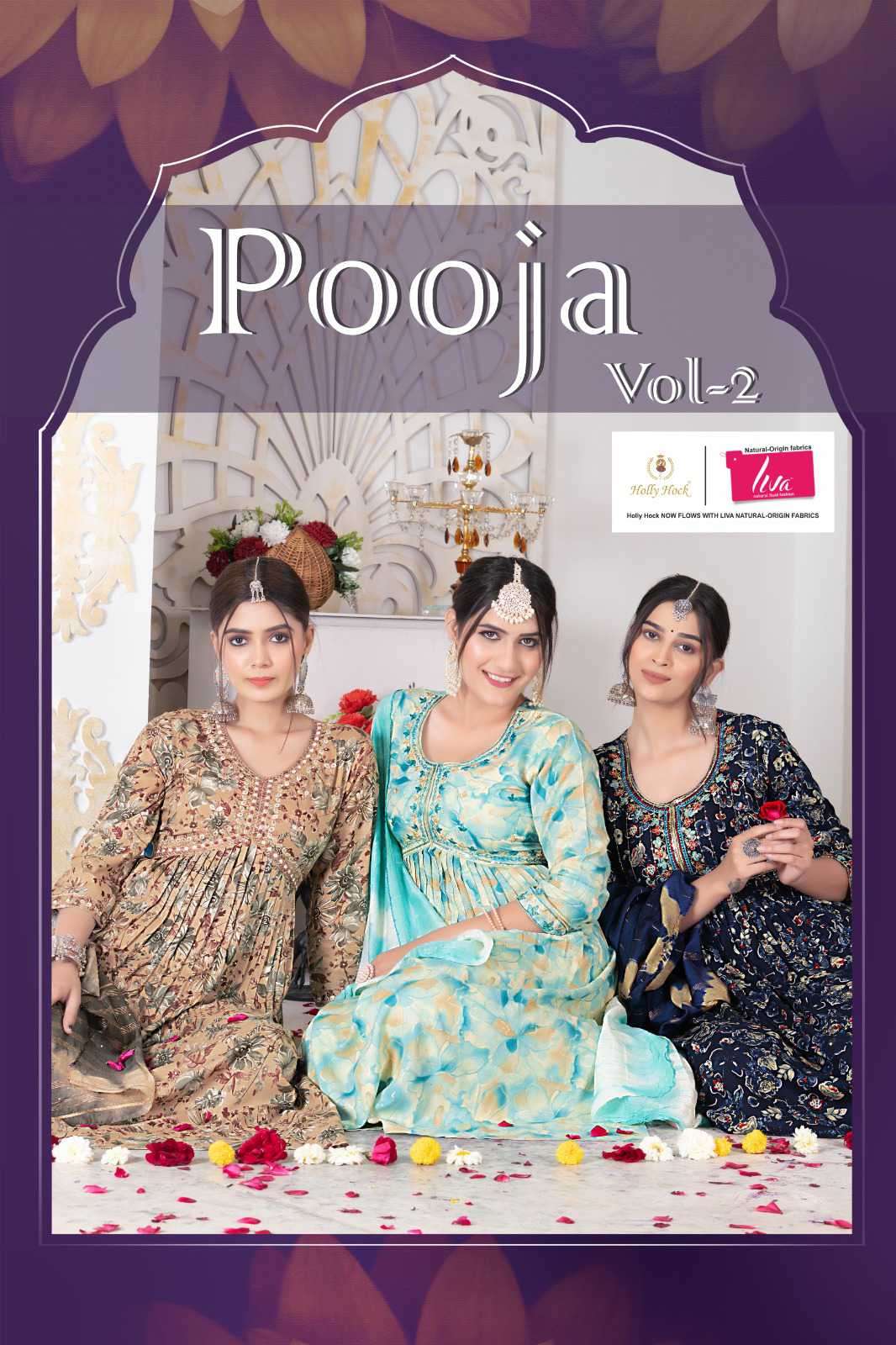 Mystic 9 Pooja Vol 2 Exclusive Kurti Pant Dupatta Set Catalog Wholesalers