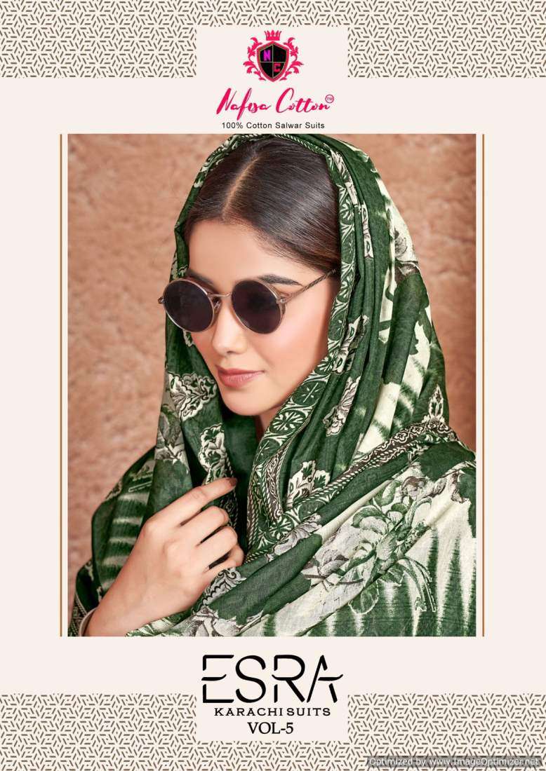 Nafisa Cotton Esra Vol 5 Printed Cotton Dress Material Catalog Exporters