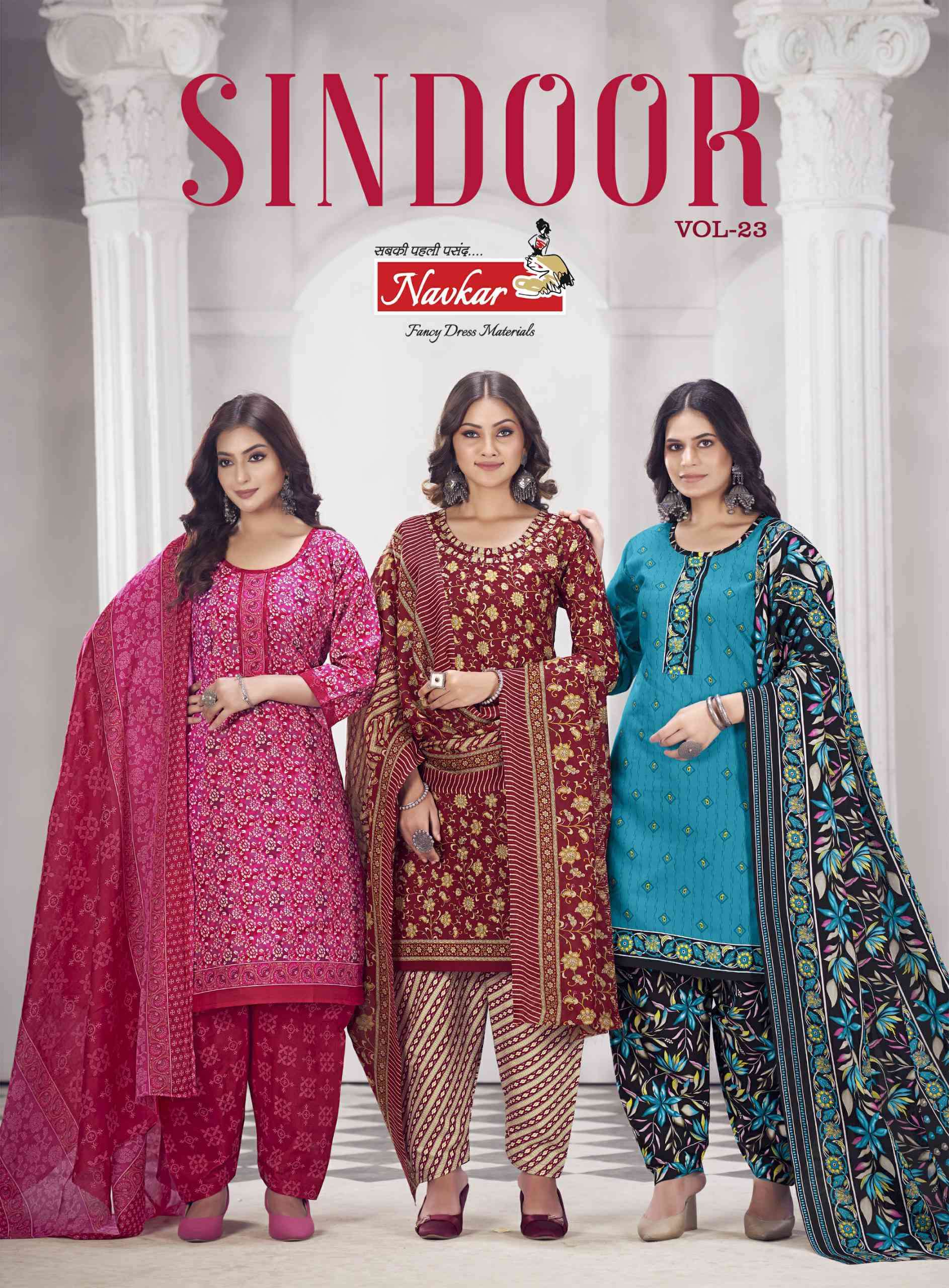 Navkar Sindoor Vol 23 Readymade Cotton Dress Catalog Exporters