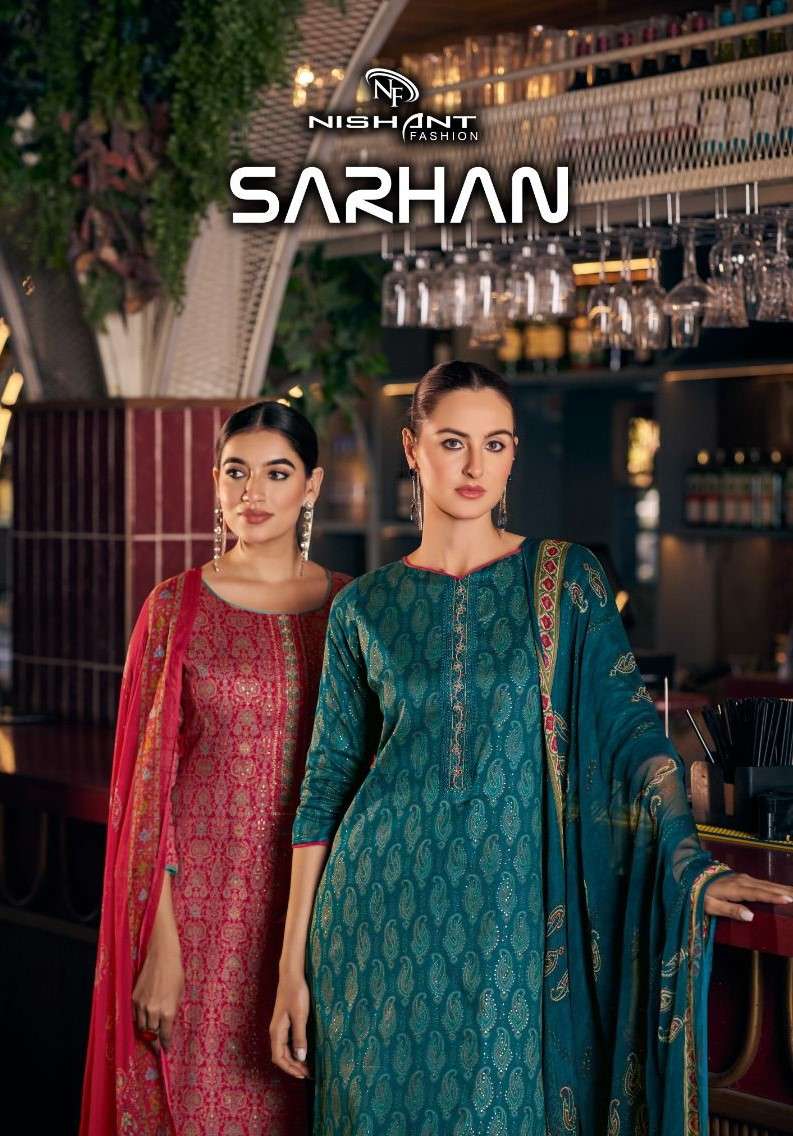 Nishant fashion Sarhan Fancy Silk Salwar Suit Catalog dealer