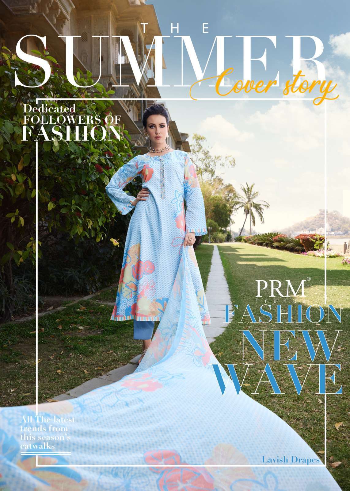 Prm Trends The Summer Cover Story Pure Lawn Cotton Dress Catalog Dealers