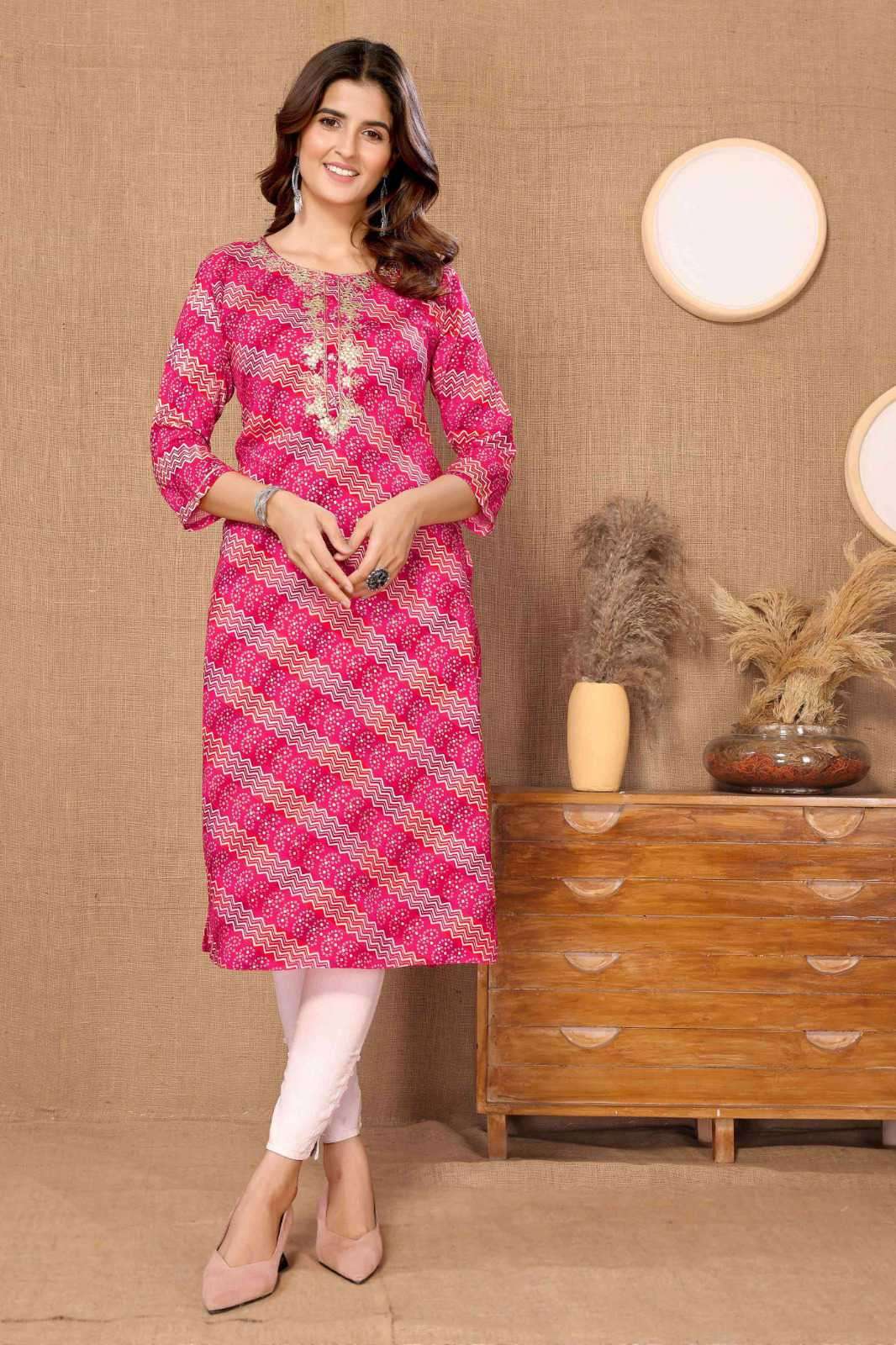 Psyna D 1734 New Colors Fancy Rayon Kurti Designs Wise Catalog Dealers