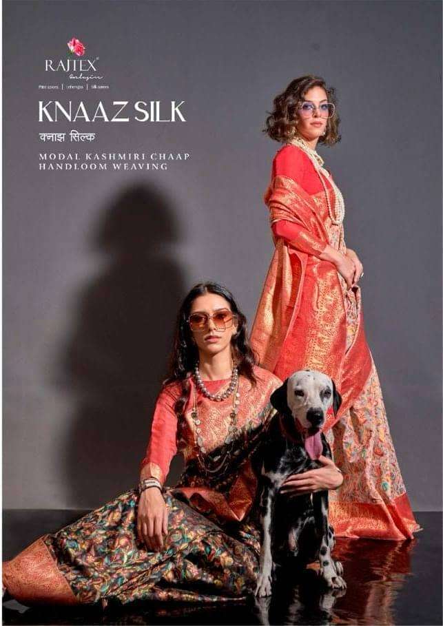Rajtex Knaaz Silk 366001 To 366006 Festive Wear Kashmiri Silk Saree Exporter