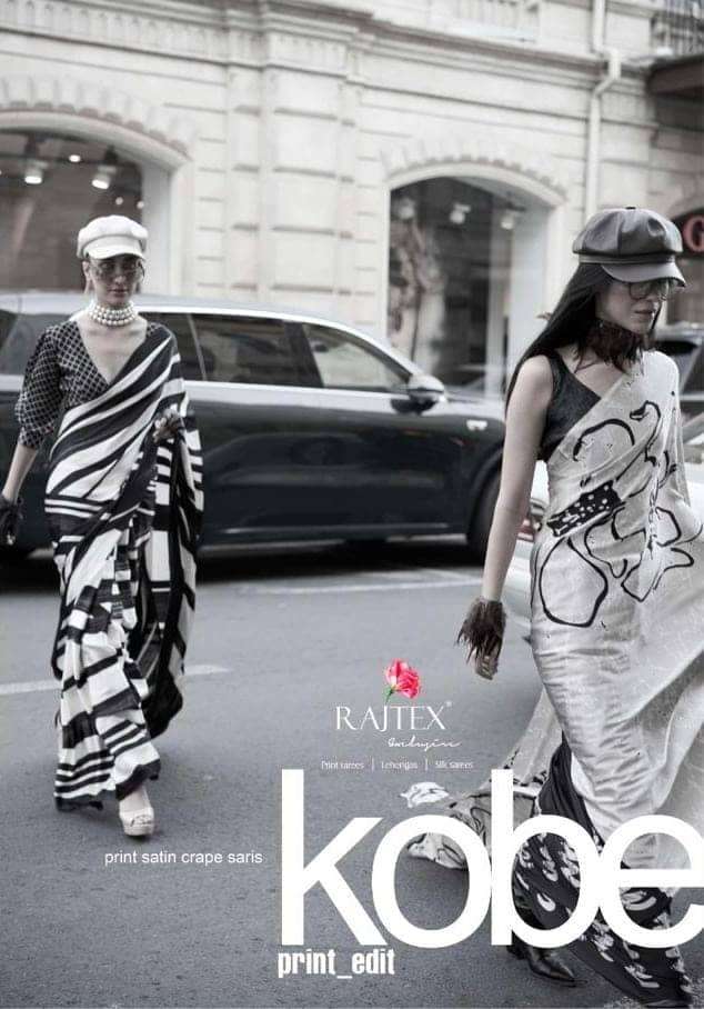 Rajtex Kobe 383001 To 383018 Latest Designer Printed Saree Catalog Wholesalers