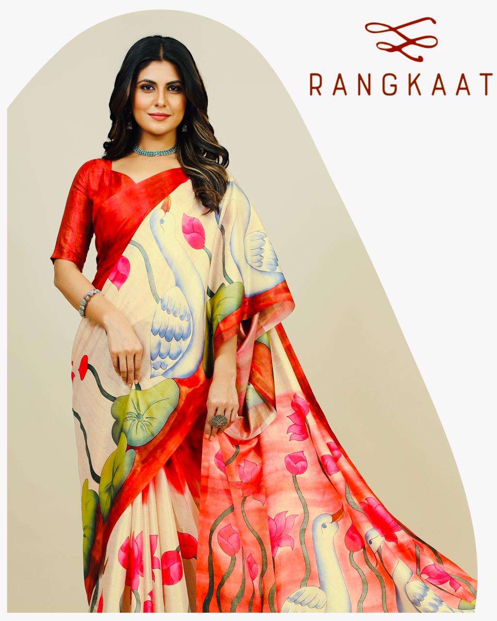Rangkaat 44 To 49 Festive Wear Style Fancy Silk Saree Catalog Collection