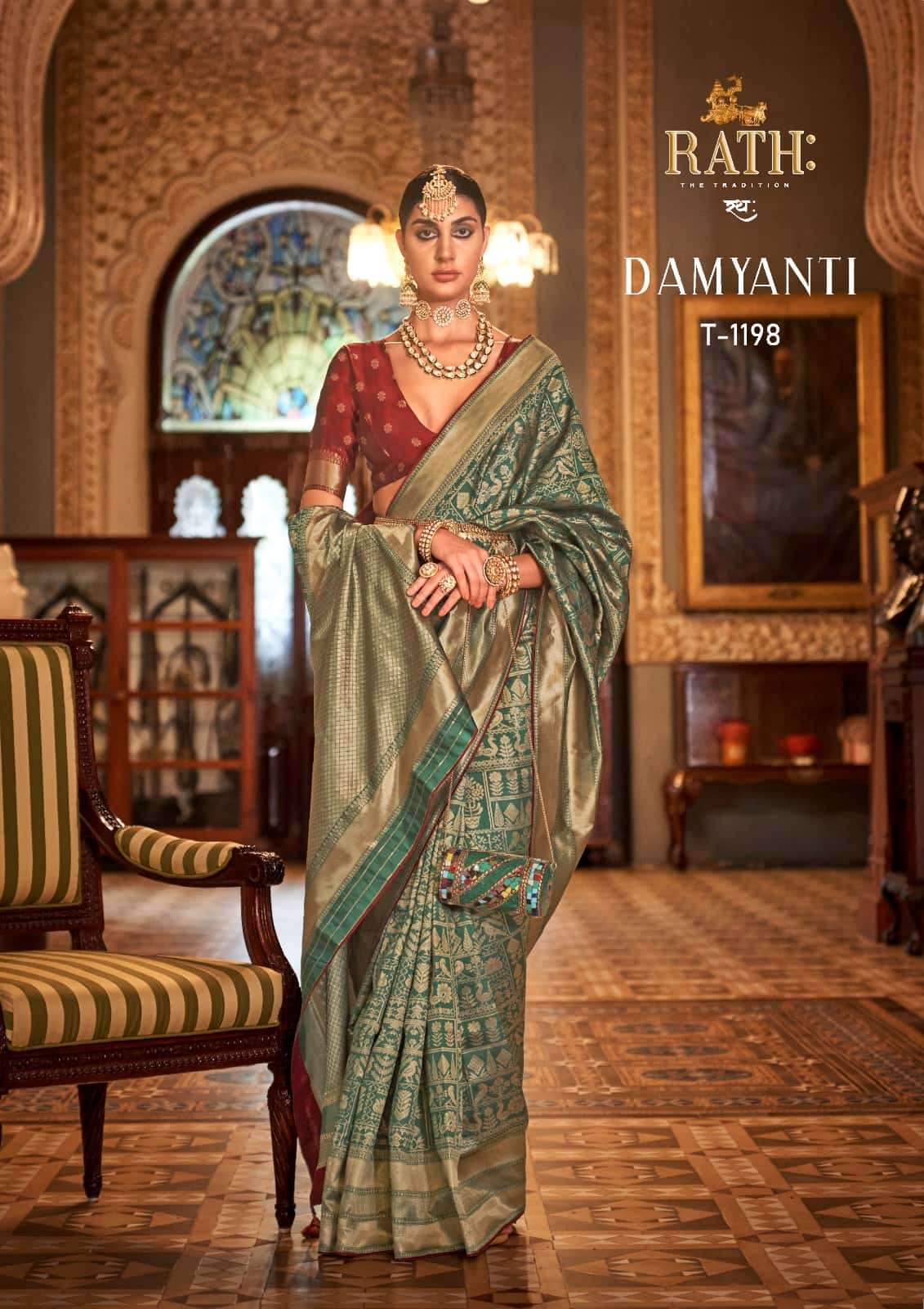 Rath Damyanti 1190 To 1198 Latest Exclusive Designer Banarasi Silk Saree Catalog 