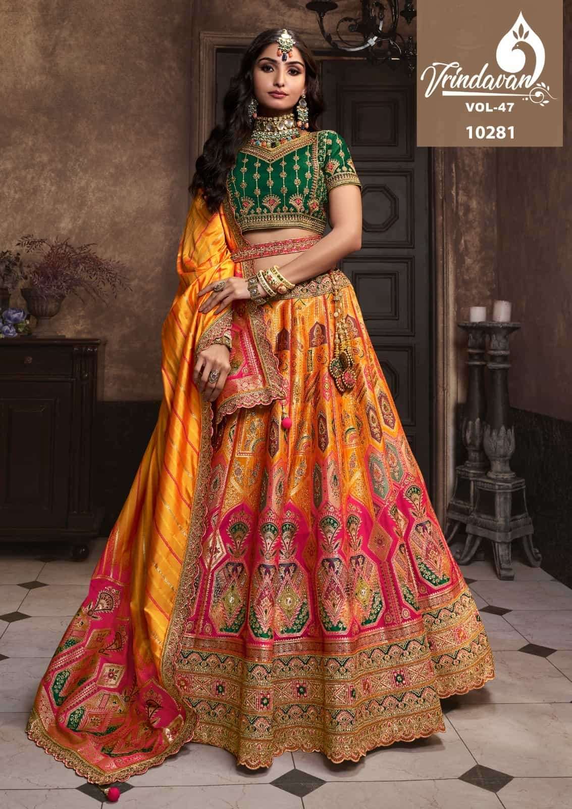 Royal Vrindavan Vol 47 10281 To 10289 Exclusive Wedding Wear Lehenga Choli Exporter