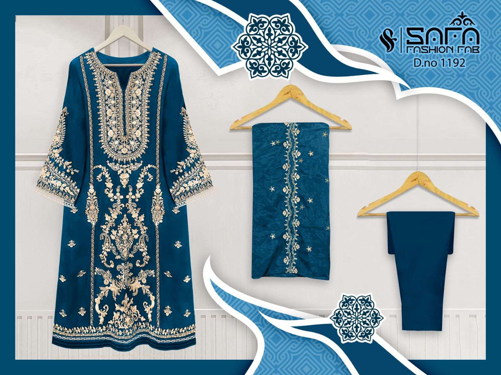 Safa Fashion Fab 1192 Festive Wear Readymade Pakistani Dress Wholesalers