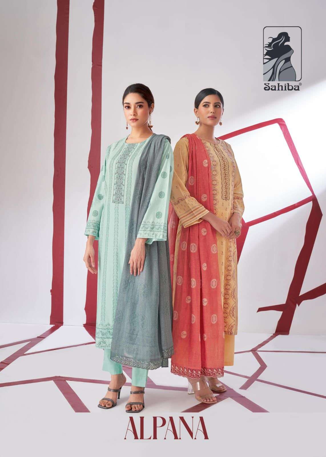 Sahiba Alpana Pure Cotton Exclusive Ladies Dress Catalog New Collection