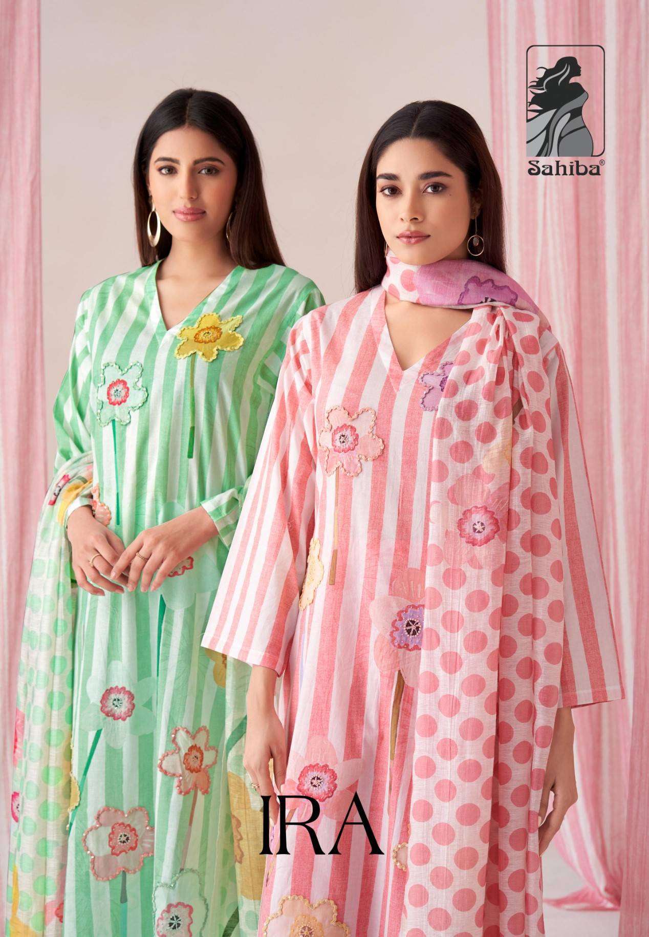 Sahiba Ira Exclusive Pure Cotton Ladies Dress Catalog Exporters