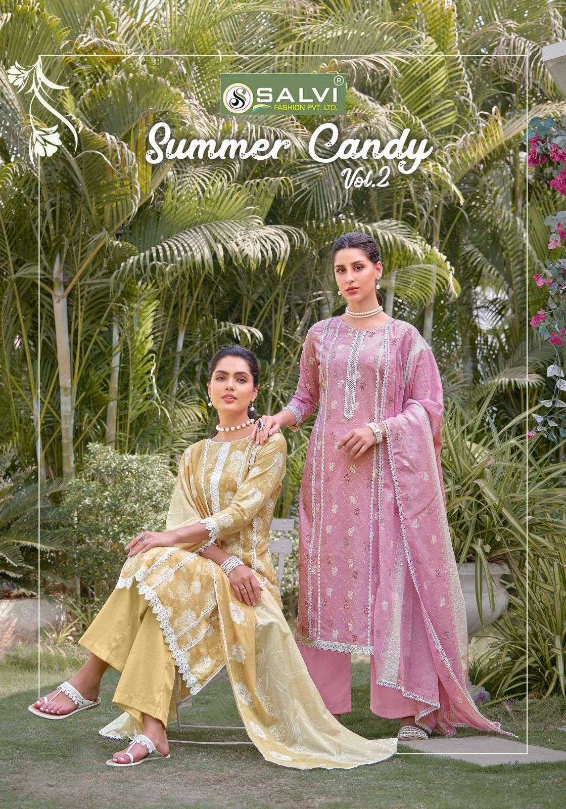 Salvi Fashion Summer Candy Vol 2 Fancy Straight Designs Suit Suppliers