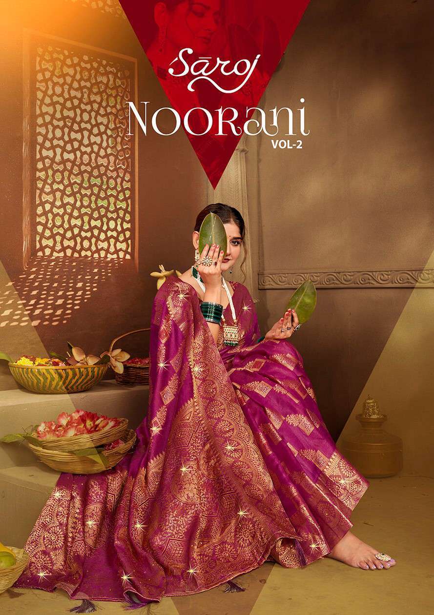 Saroj Sarees Noorani Vol 2 Designer Organza Saree Festive Collection