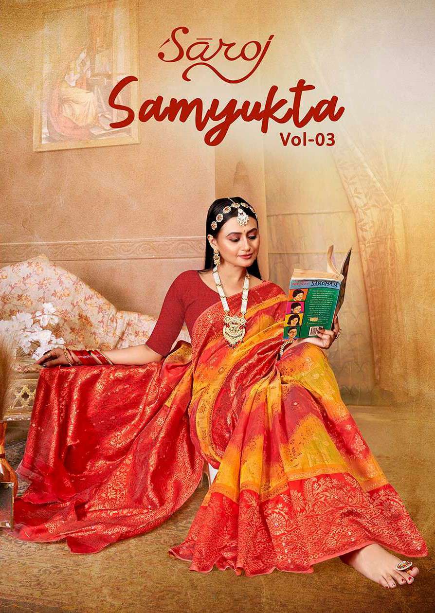 Saroj Sarees Samyukta Vol 3 Festive Collection Cotton Saree New Designs