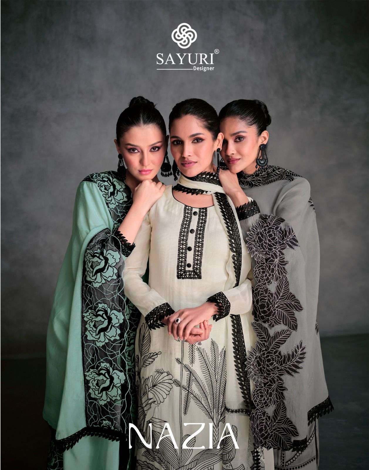 Sayuri Nazia 5462 To 5465 Readymade Organza Silk Designer Dress Exporters
