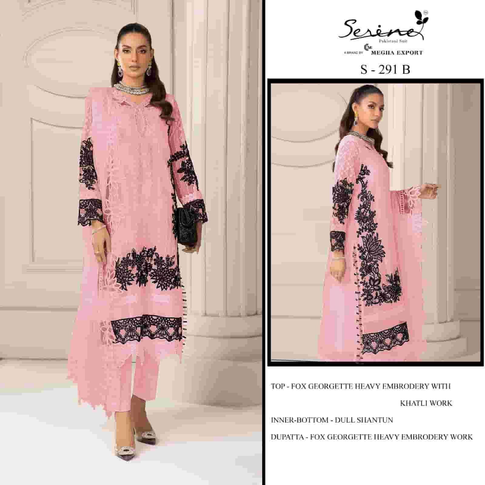 Serine S 291 B Georgette Fancy Pakistani Unstitched Suit Perfection Collection