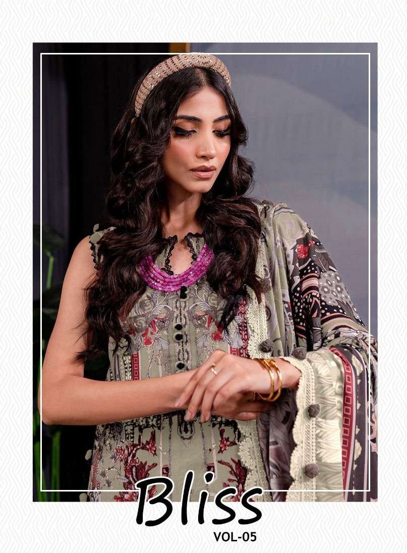 Shraddha Bliss Vol 5 Readymade Pakistani Cotton Suit Catalog Dealers