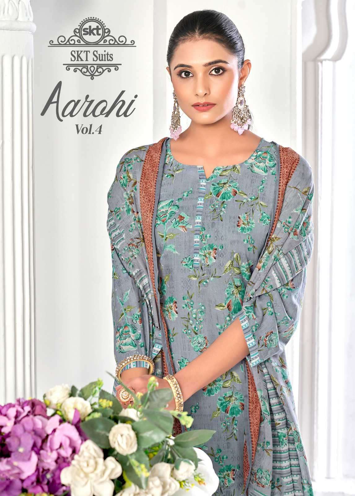 Skt Suits Aarohi Vol 4 Digital Printed Cotton Dress Material Supplier Buy Catalog