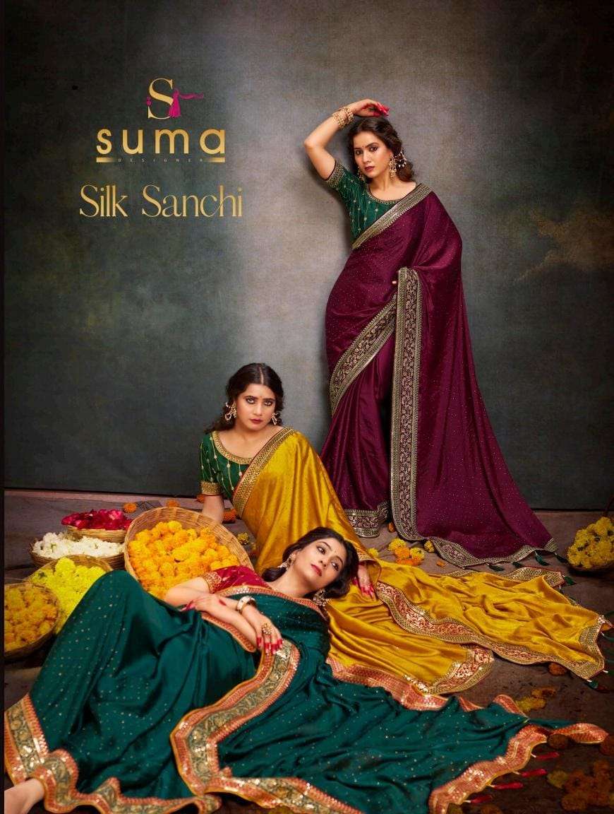 Suma Silk Sanchi 3001 To 3009 Festive Wear Style Designer Saree Buy Online