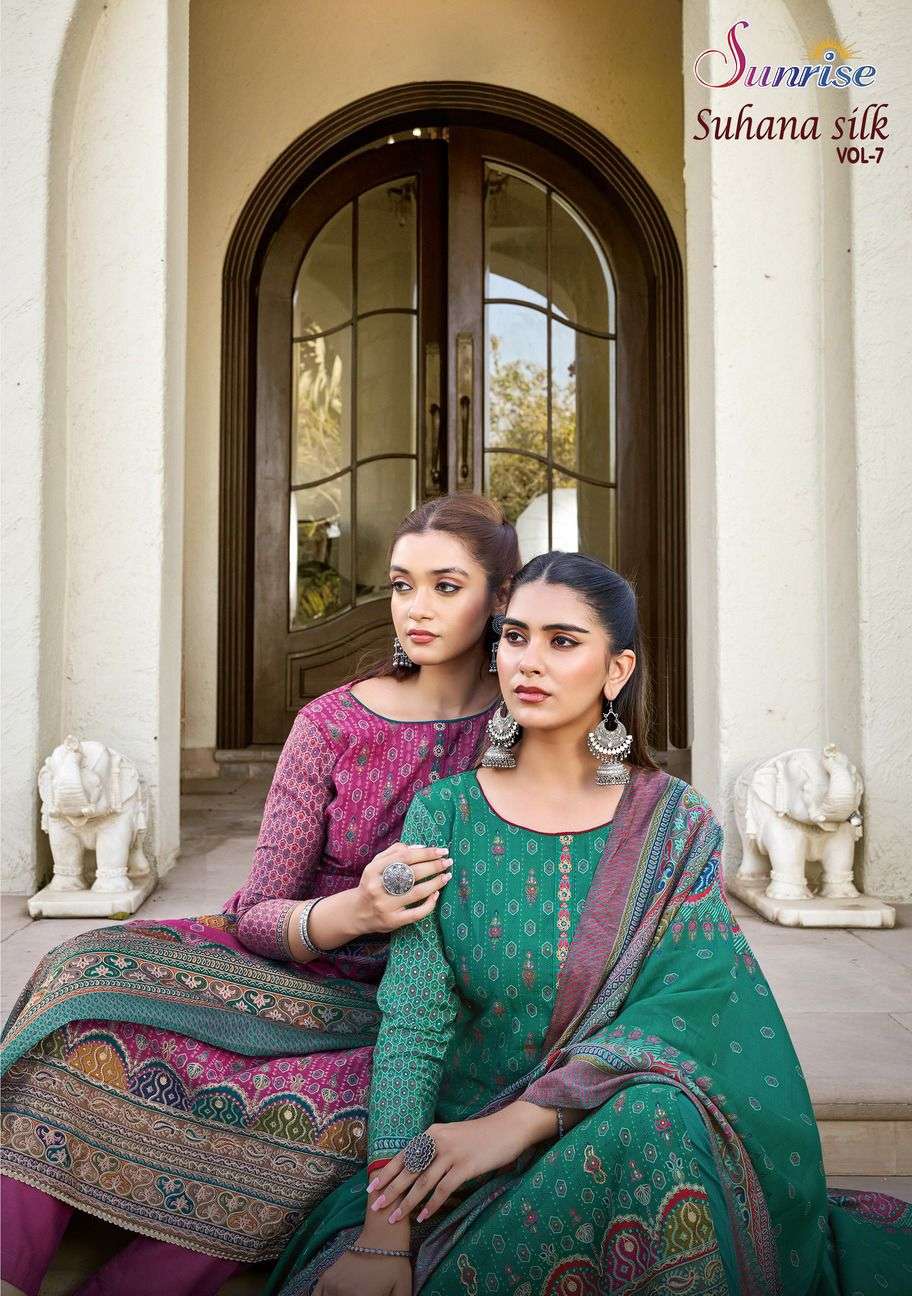 Sunjyoti Suhana Silk VOl 7 Fancy fashion Silk Suit Collection