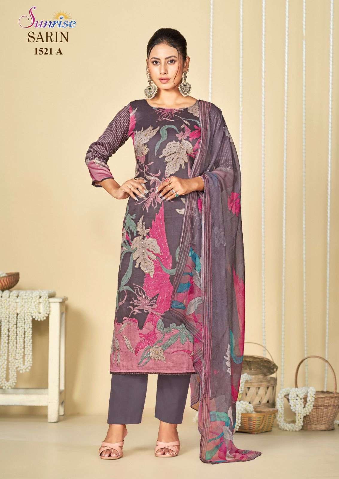 Sunrise Sarin 1521 Exclusive Jam Silk Salwar Suit Wholesale Price Catalog Dealer