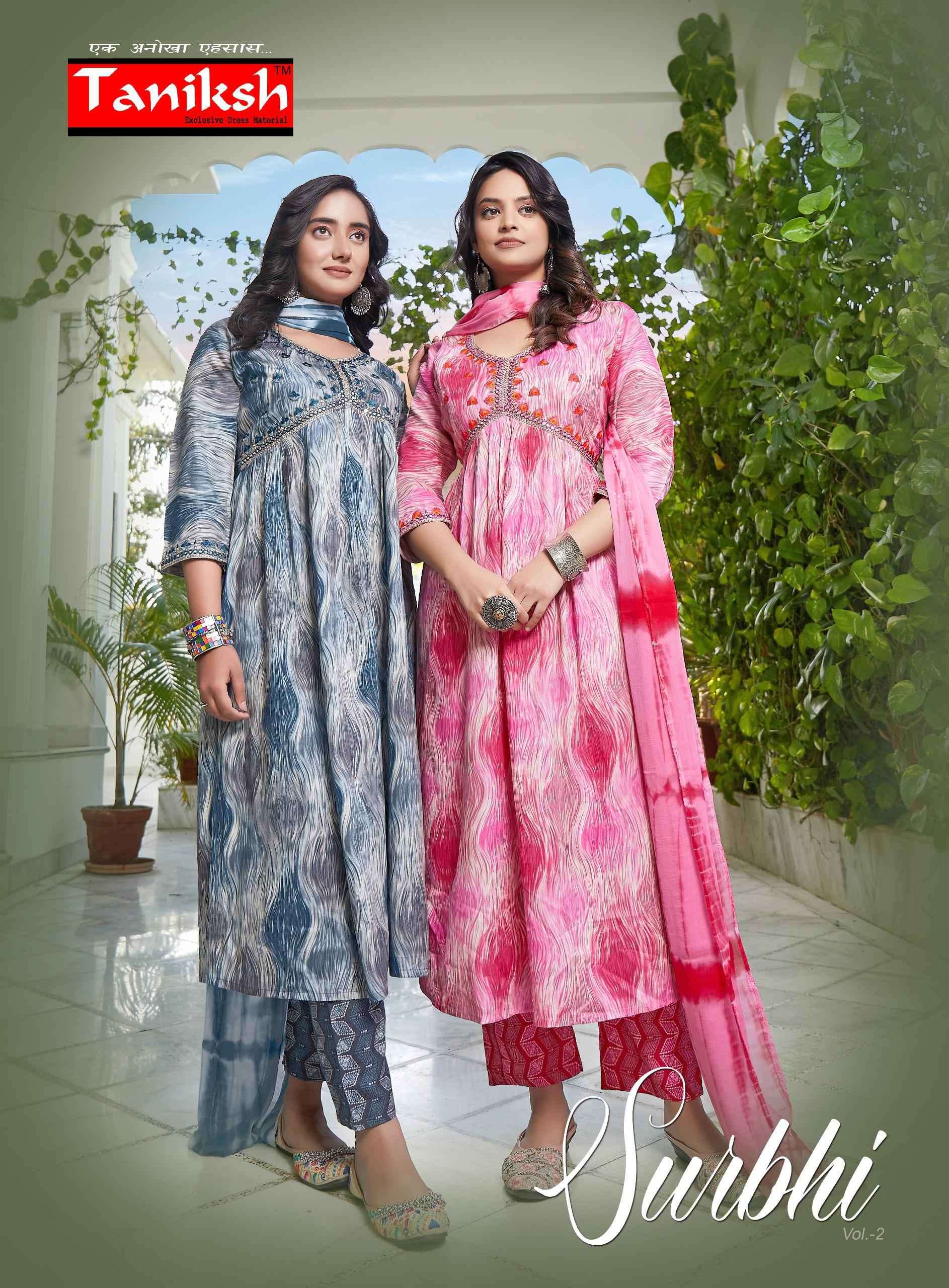 Taniksh Surbhi Vol 2 Aaliya Designs Ladies Suit Readymade Collection