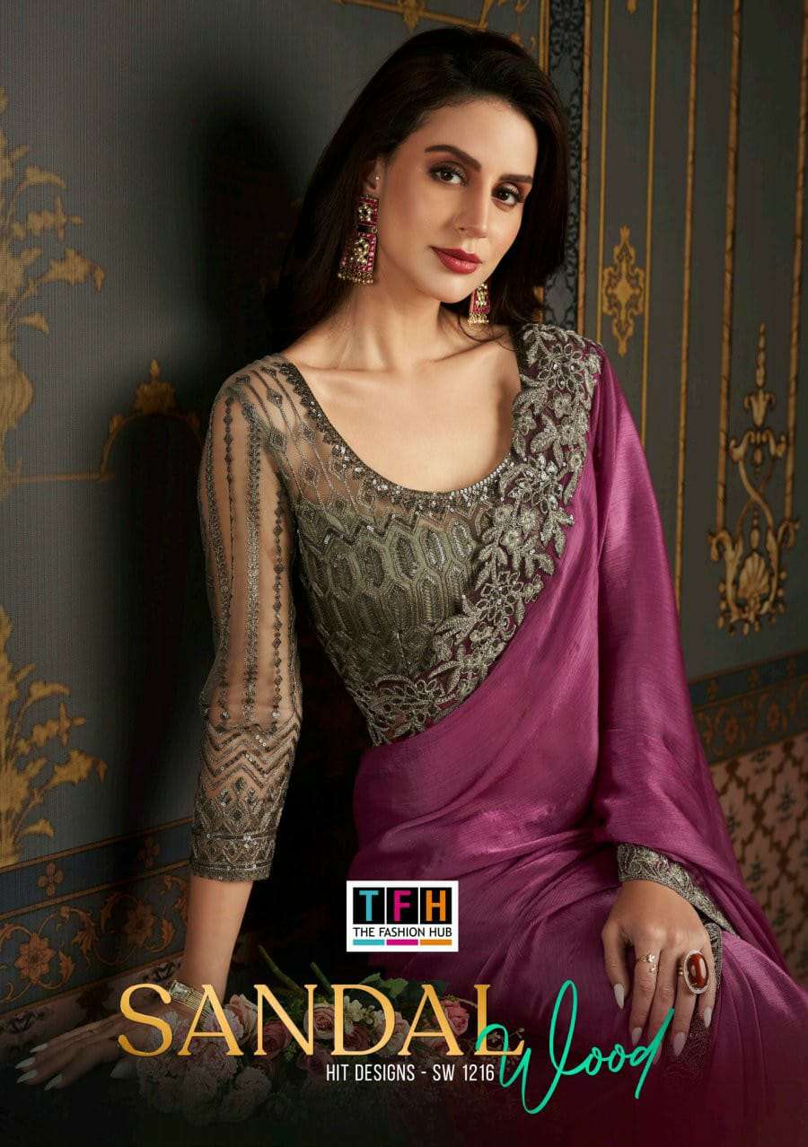 TFH Sandalwood 12Th Edition 1216 Colors Party Wear Style Exclusive Saree Collection