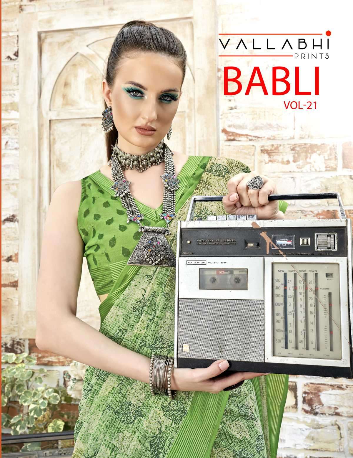 Vallabhi Prints Babli Vol 21 Ethnic Wear Georgette Saree Catalog Dealers
