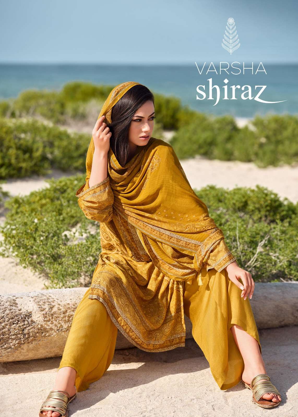 Varsha Shiraz Fancy Muslin Suit Catalog Ladies Dress Suppliers