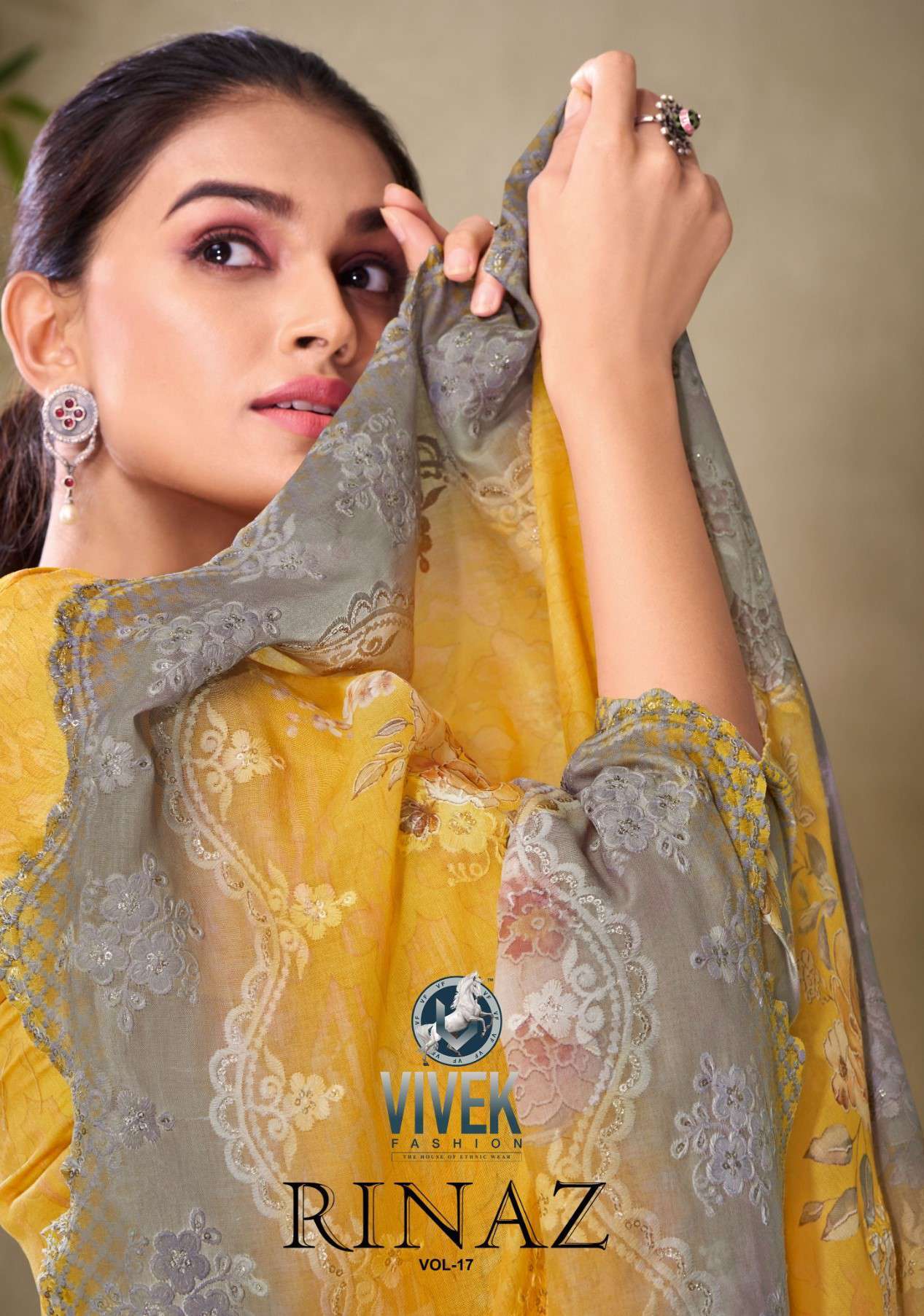 Vivek Fashion Rinaz Vol 17 Fancy Wear Cotton Dress Catalog New Collection