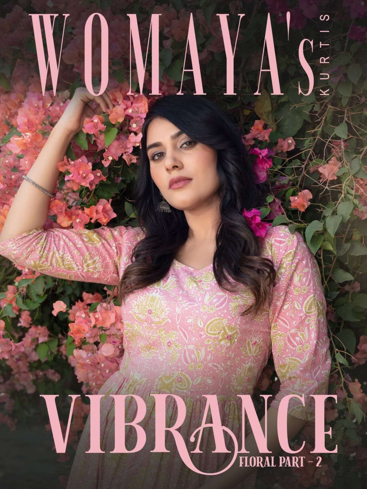 Womayas Vibrance Floral Part 2 Layer Pattern Kurti Gown New Designs