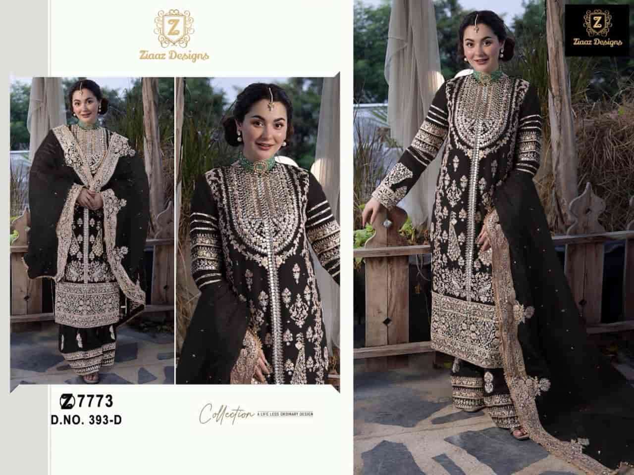 Ziaaz Designs 393 D Heavy Designer Style Pakistani Party Wear Suit Collection