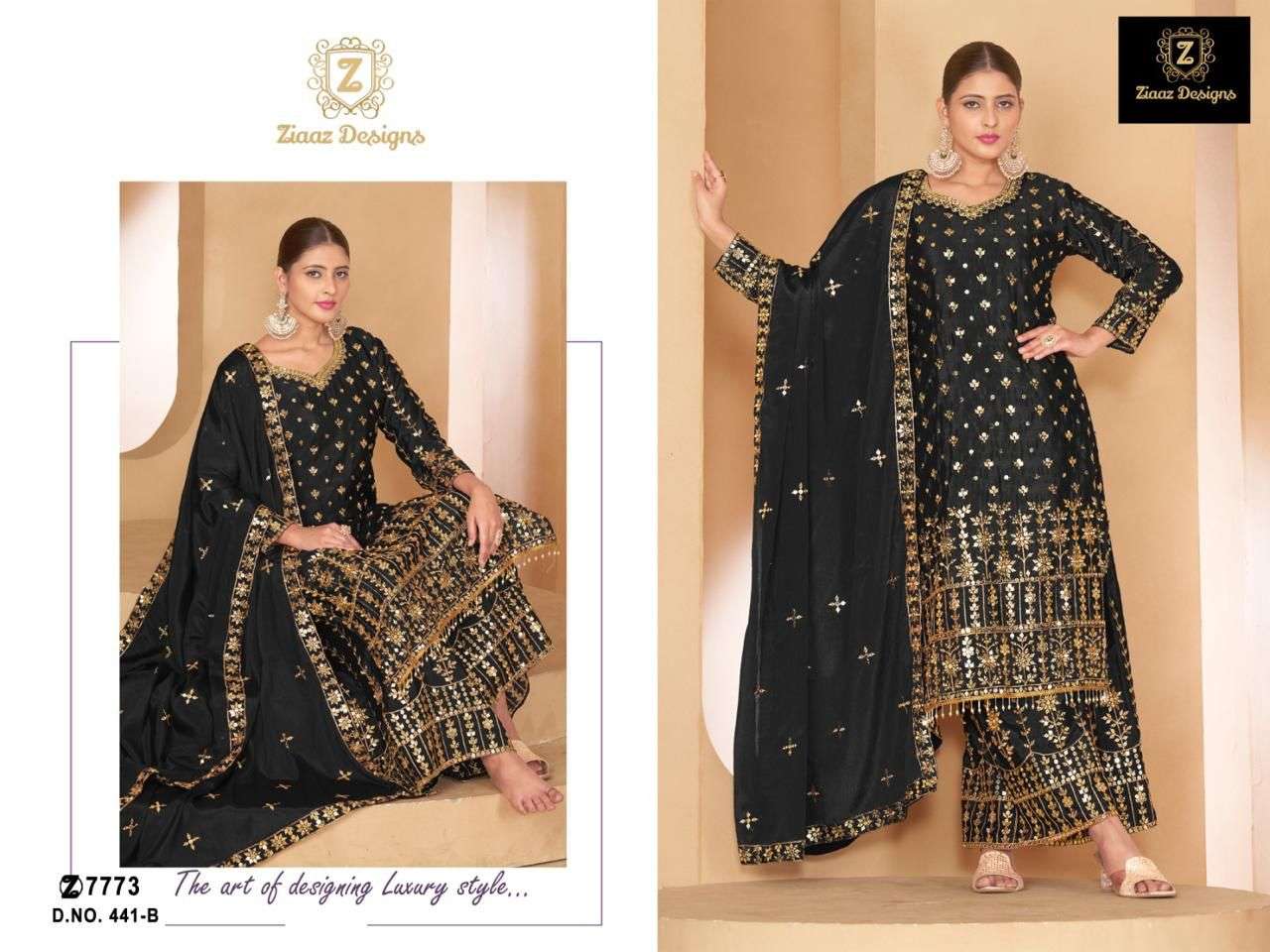 Ziaaz Designs 441 B Festive Wear Style Exclusive Salwar Suit Online Dealers
