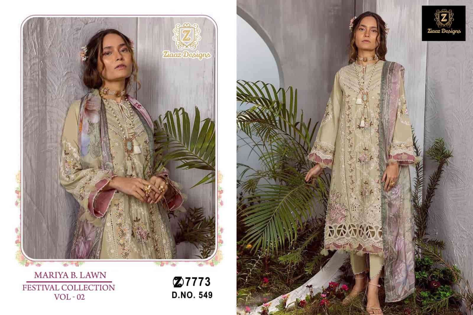 Ziaaz Designs 549 Fancy Latest Designer Cotton Embroidered Dress Exporter