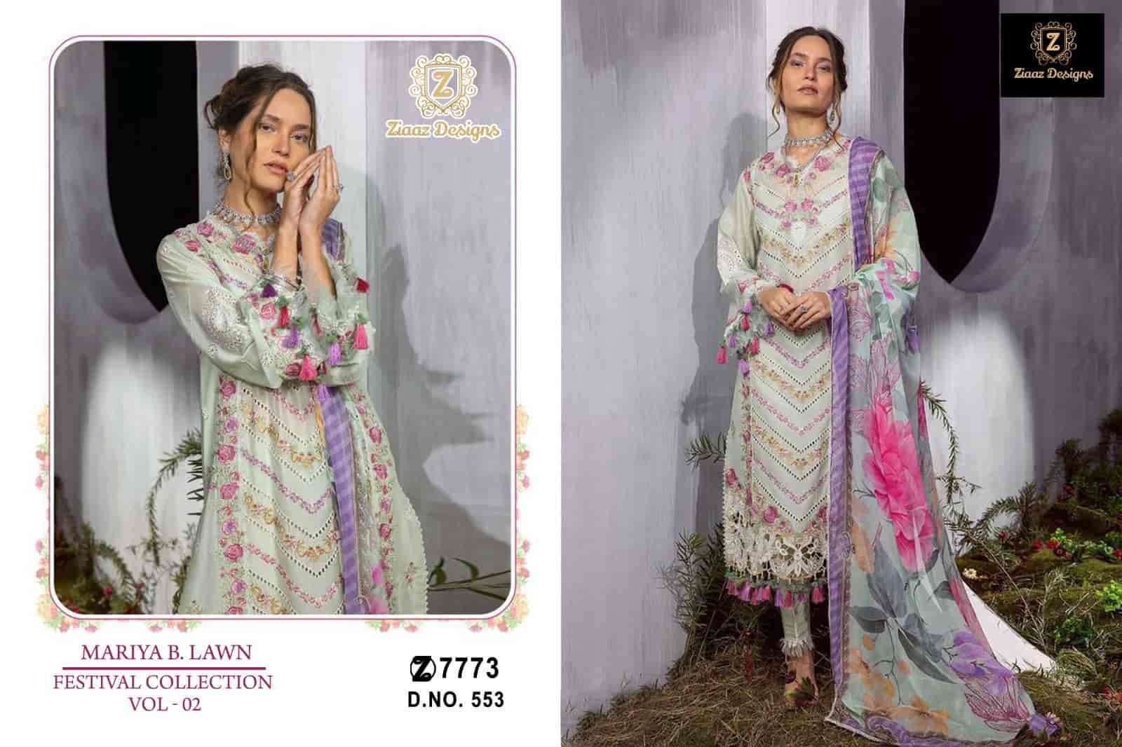 Ziaaz Designs 553 Fancy Designer Cotton Embroidered Salwar Kameez Collection