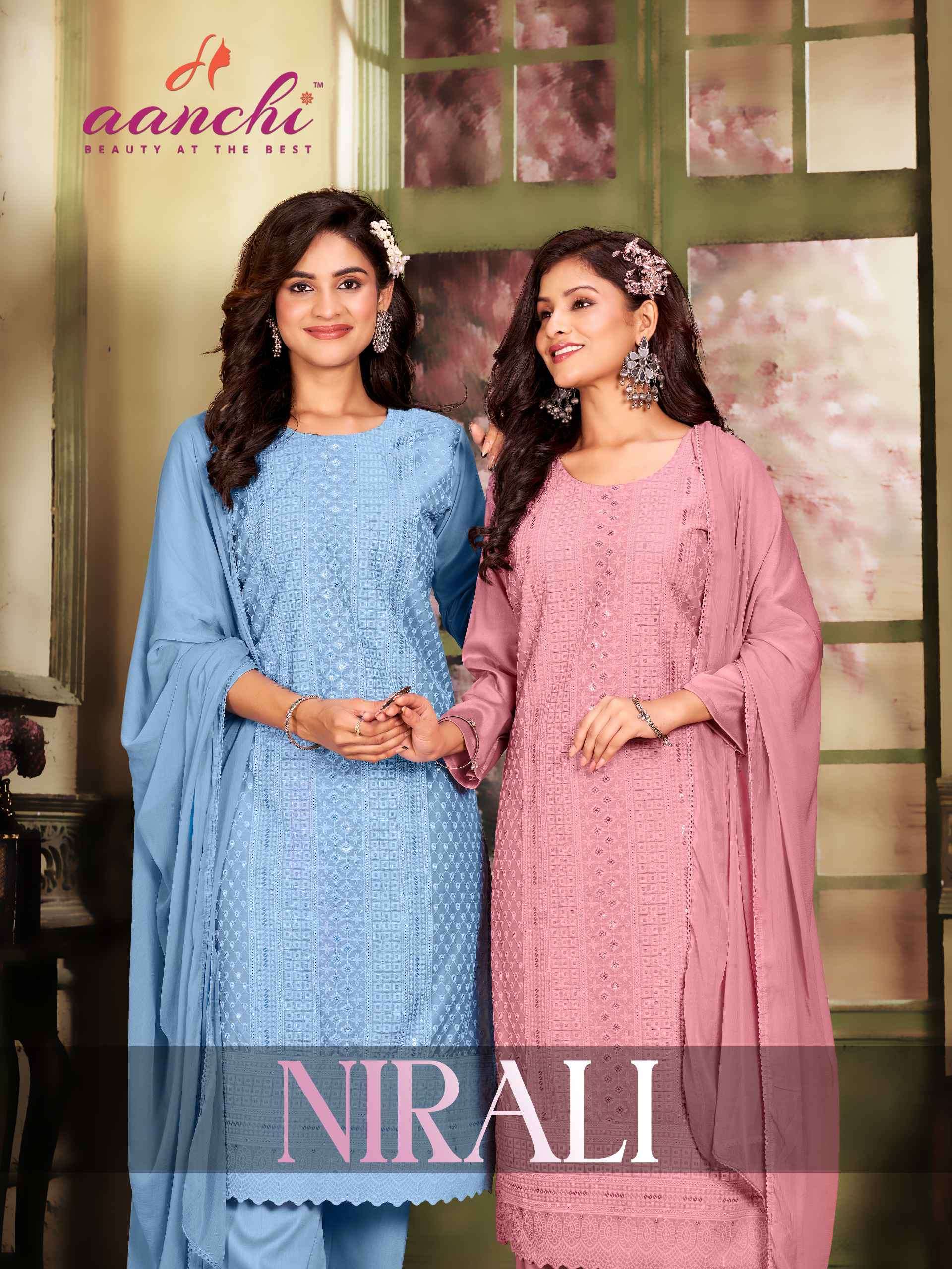 Aanchi Nirali Straight Readymade 3 Piece Straight Suits New Designs