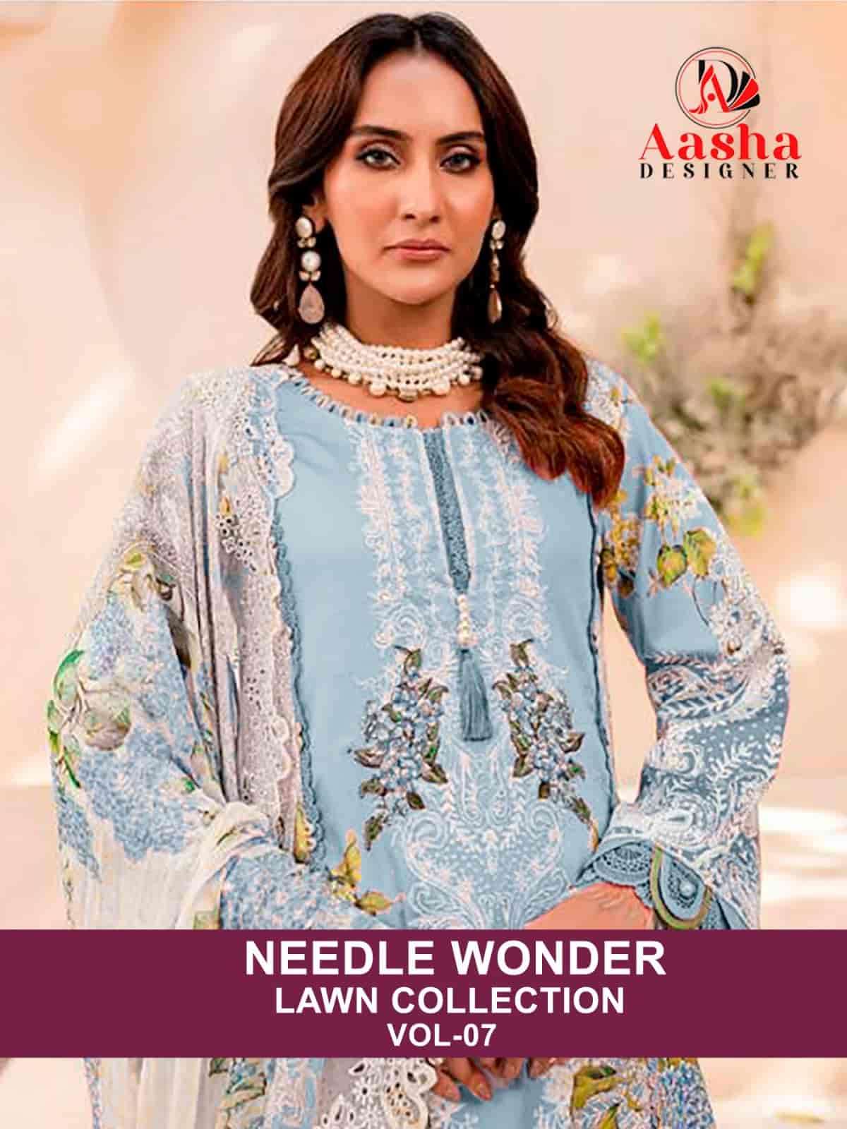 Aasha Designer Needle Wonder Vol 7 Fancy Design Cotton Dress Collection