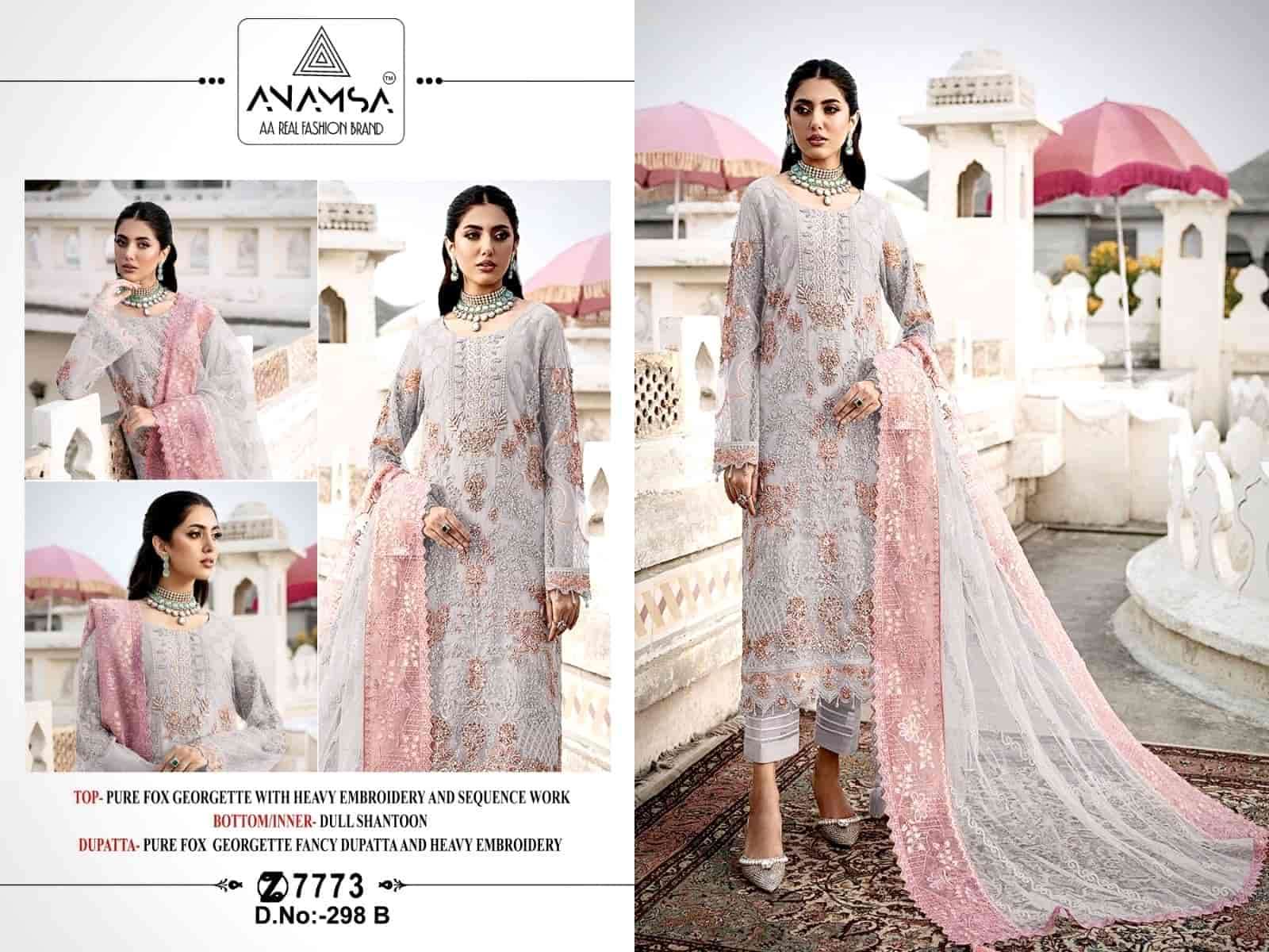 Anamsa 298 B Latest Fancy Embroidered Designer Festive Wear Dress Collection