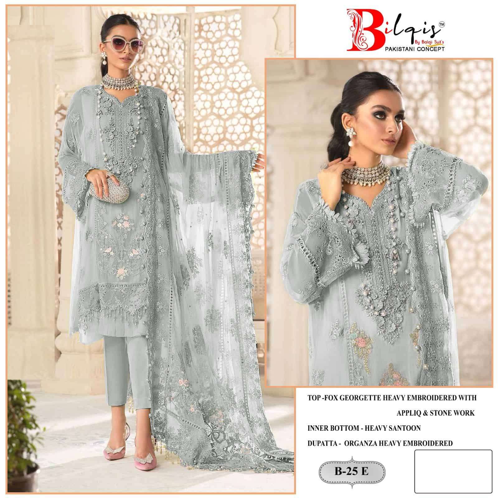 Bilqis B 25 Colors Festive Wear Style Designer Embroidered Salwar Suit Wholesalers