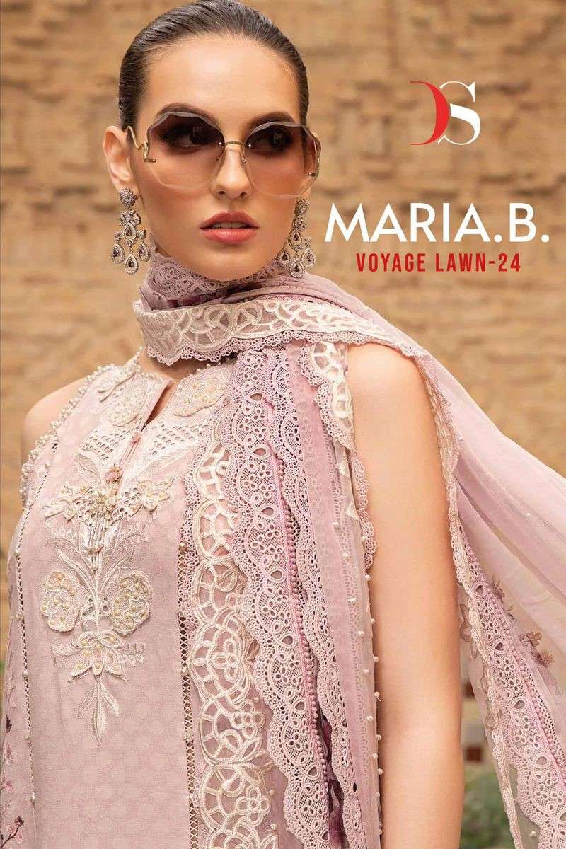 Deepsy Maria B Voyage Lawn 24 Designer Embroidered Cotton Pakistani Suit Latest Catalog