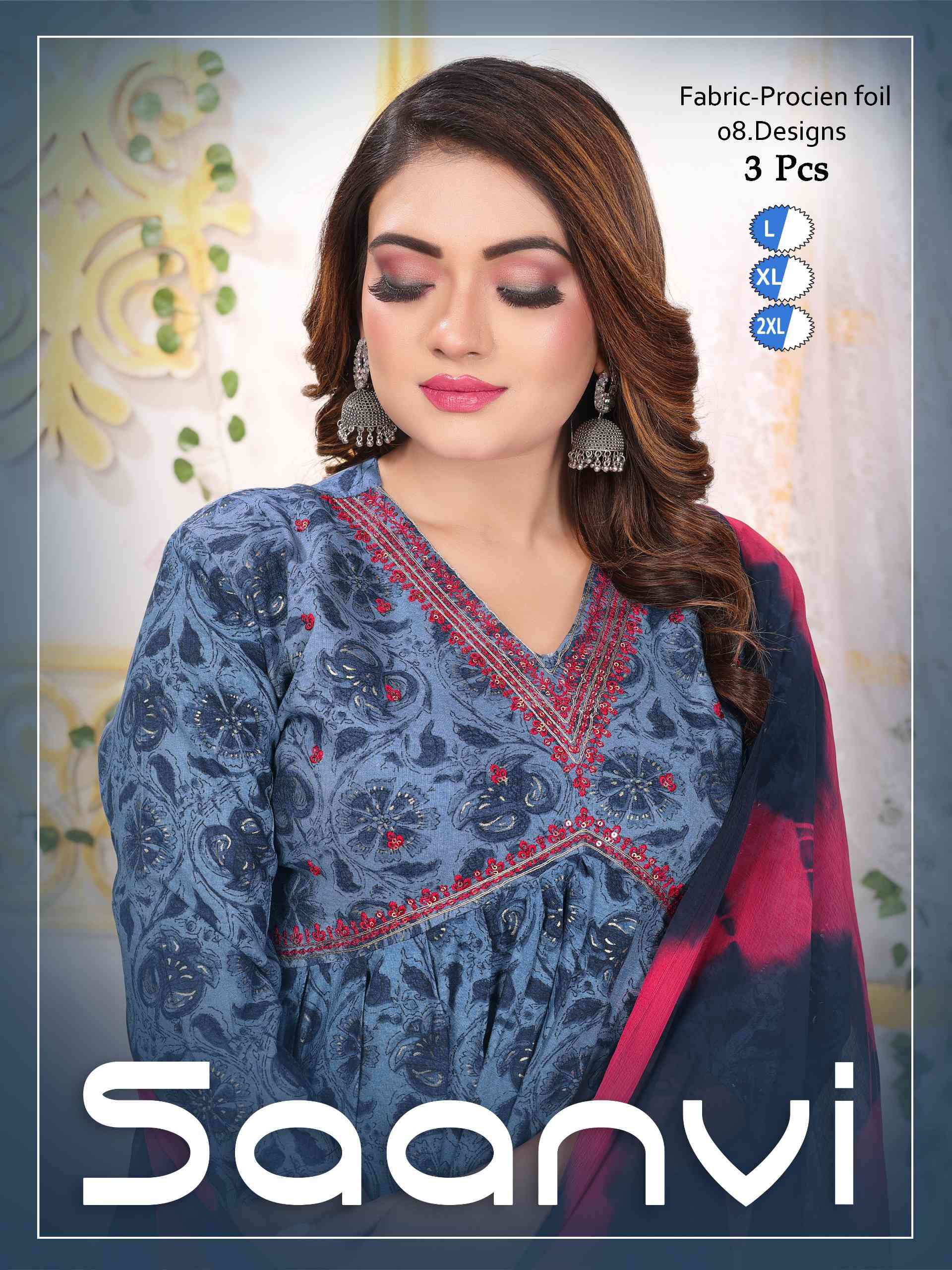 Fashion Talk Saanvi Vol 1 Latest Colors Kurti Pant Dupatta Set Catalog Wholesales
