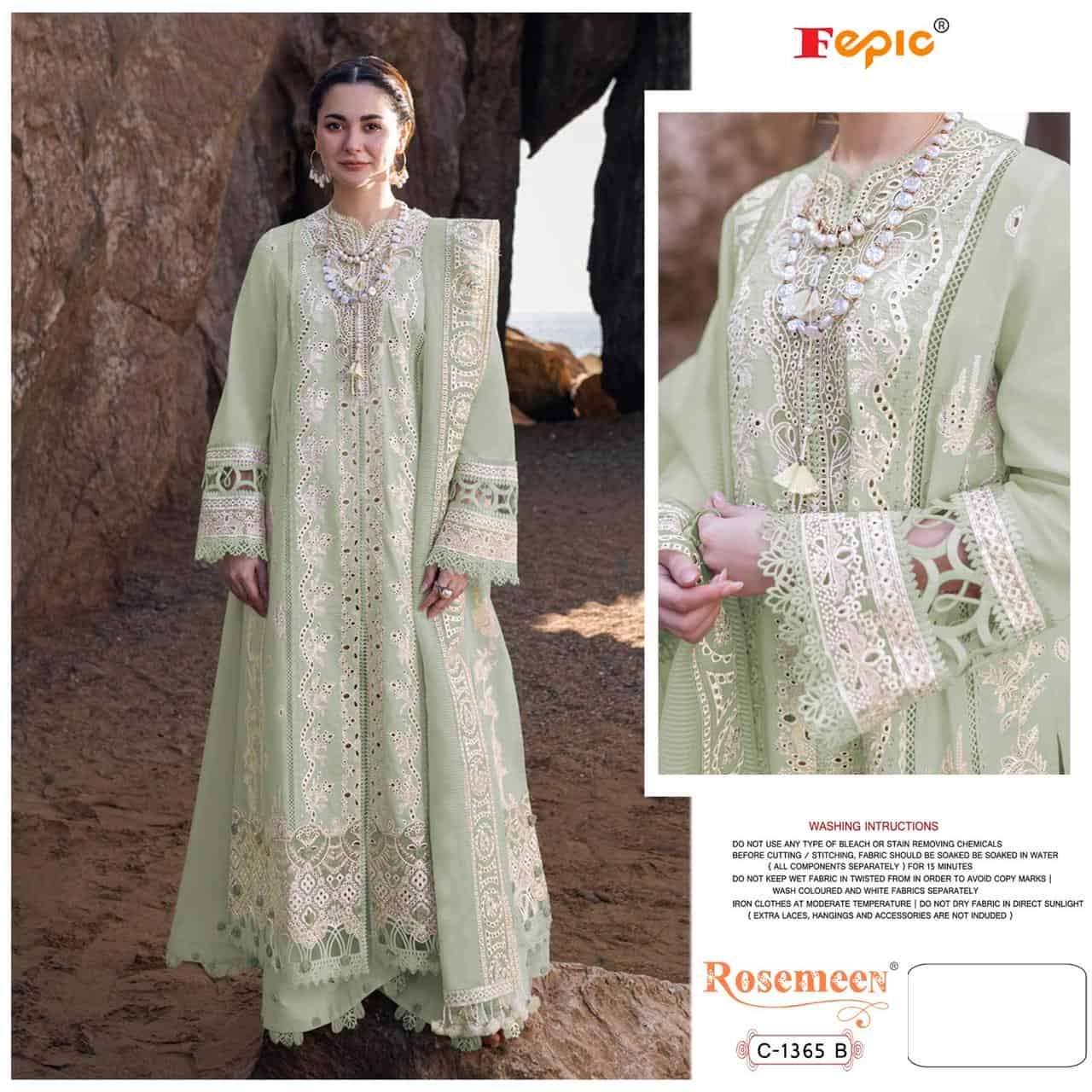 Fepic C 1365 B Trendy Cotton Designer Pakistani Unstitched Dress Range