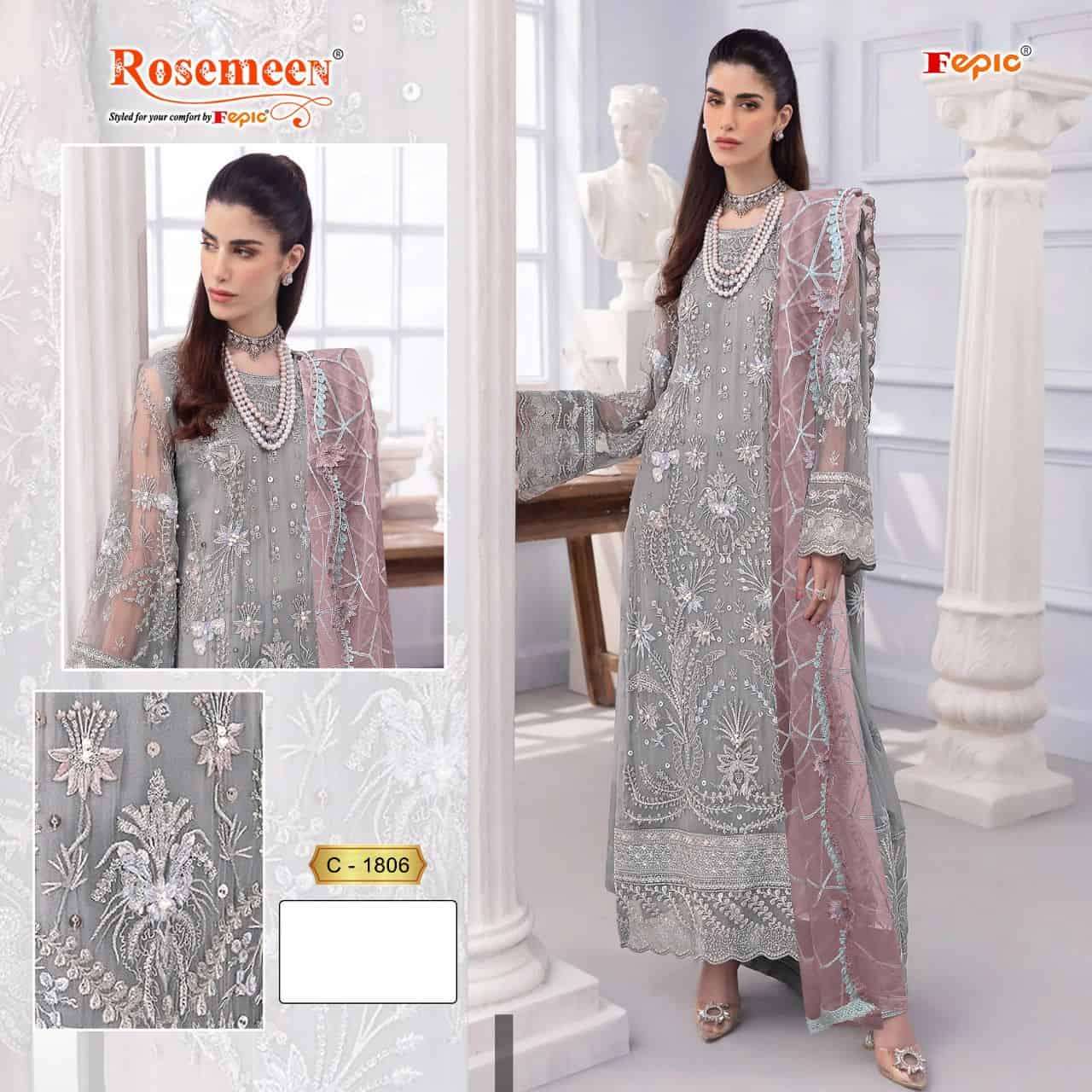 Fepic C 1806 Festive Wear Style Latest Designer Embroidered Suit Collection