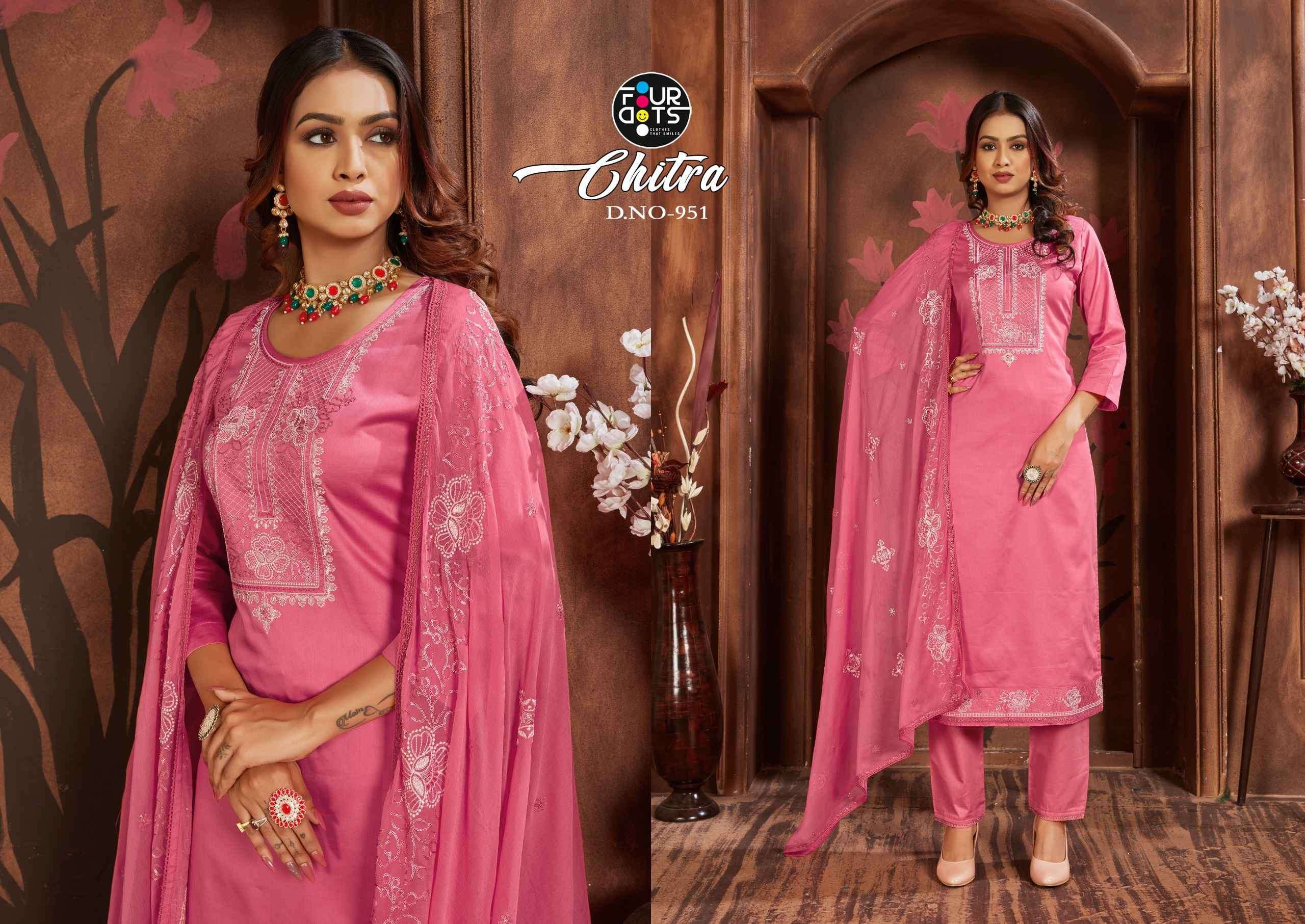Fourdots Chitra Fancy Cotton Silk Dress Festive Collection Catalog