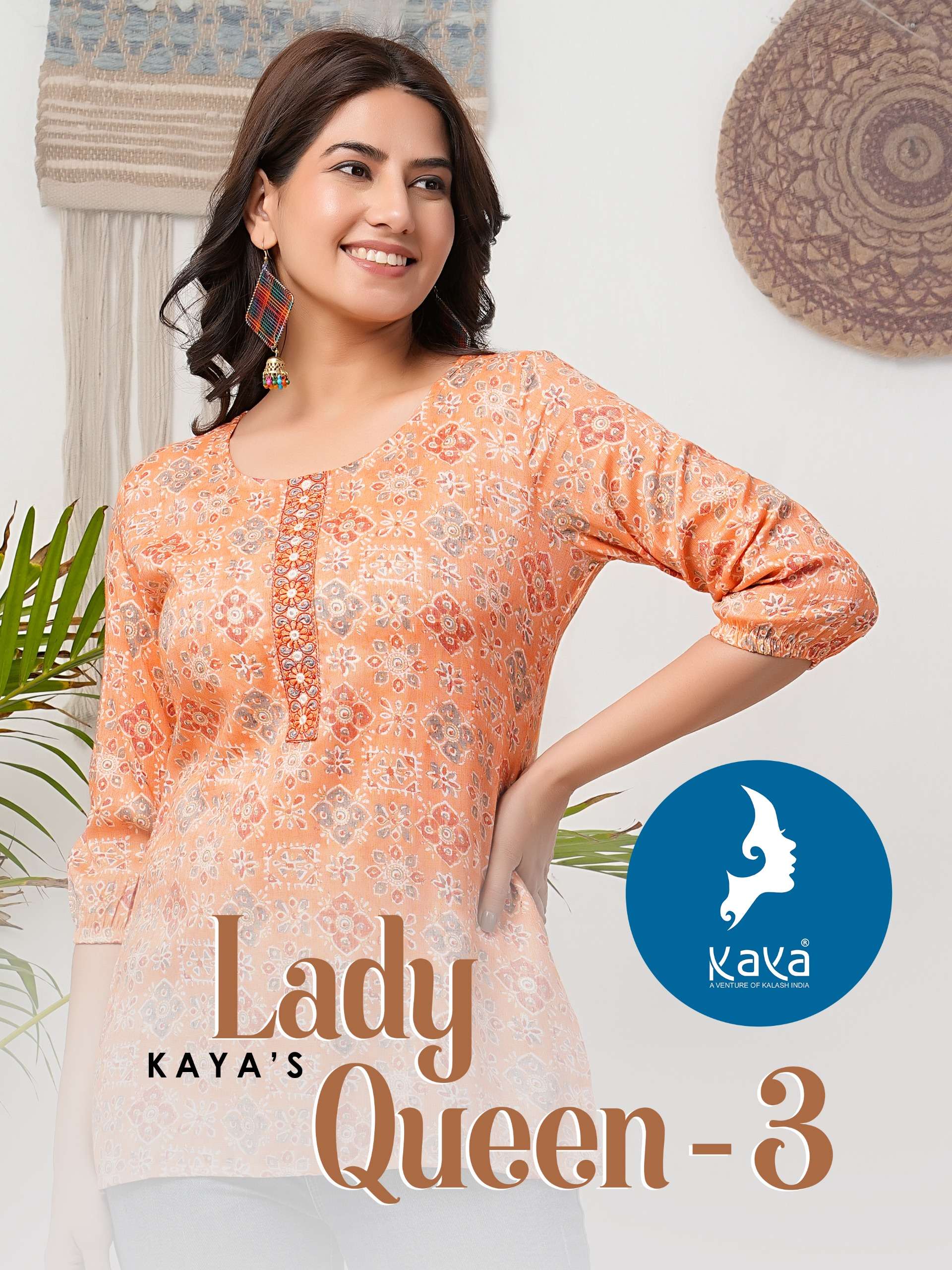 Kaya Lady Queen Vol 3 Printed Short tops Catalog Designs