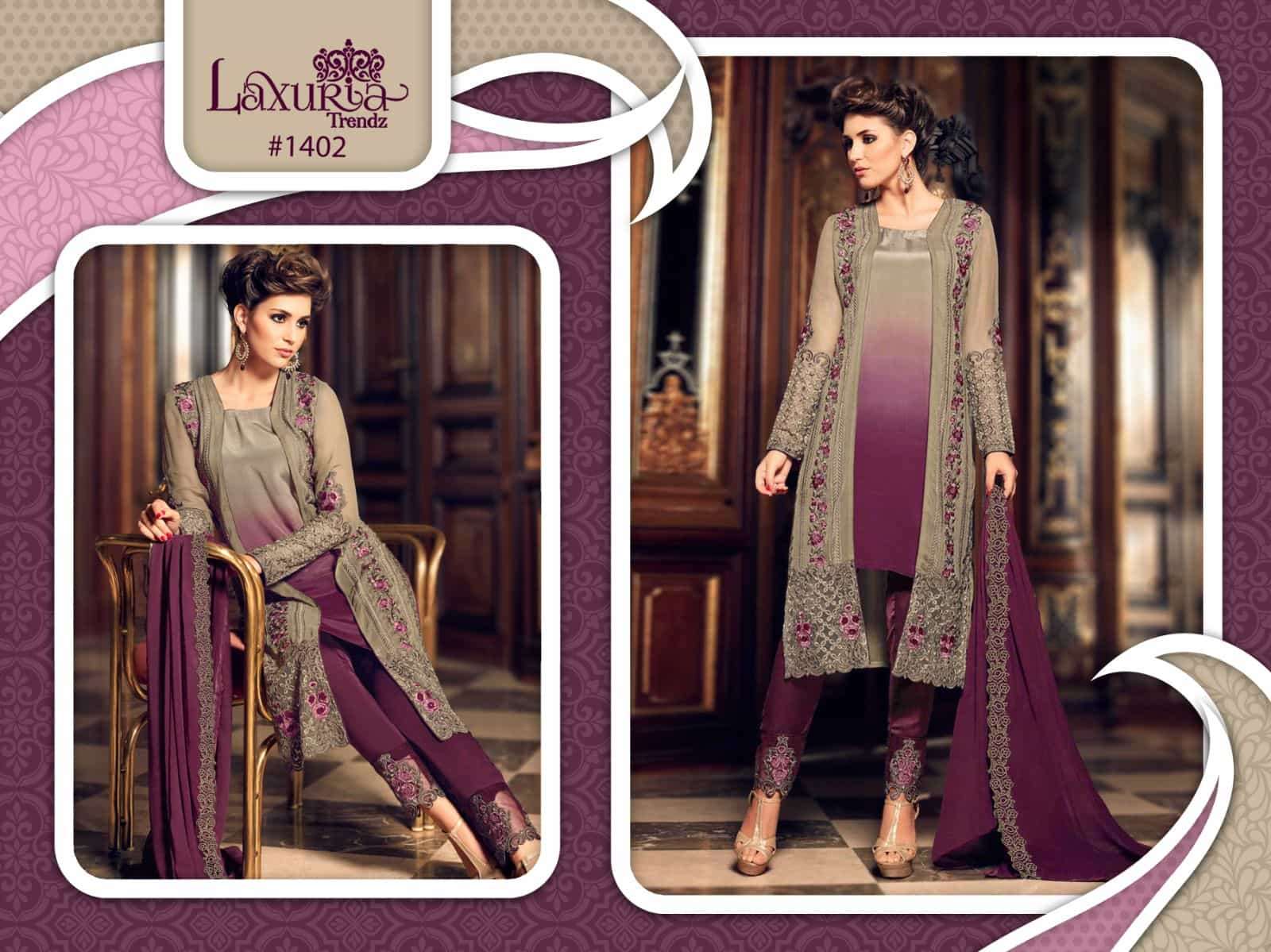 Laxuria Trends 1402 Latest Designer Tunic Embroidered Readymade Collection