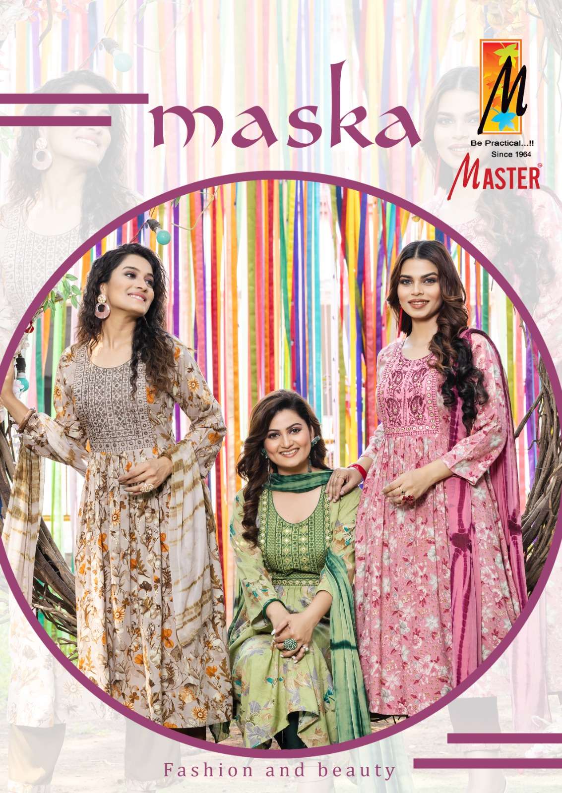 Master Maska Ghera Kurti pant Dupatta Set new Collection