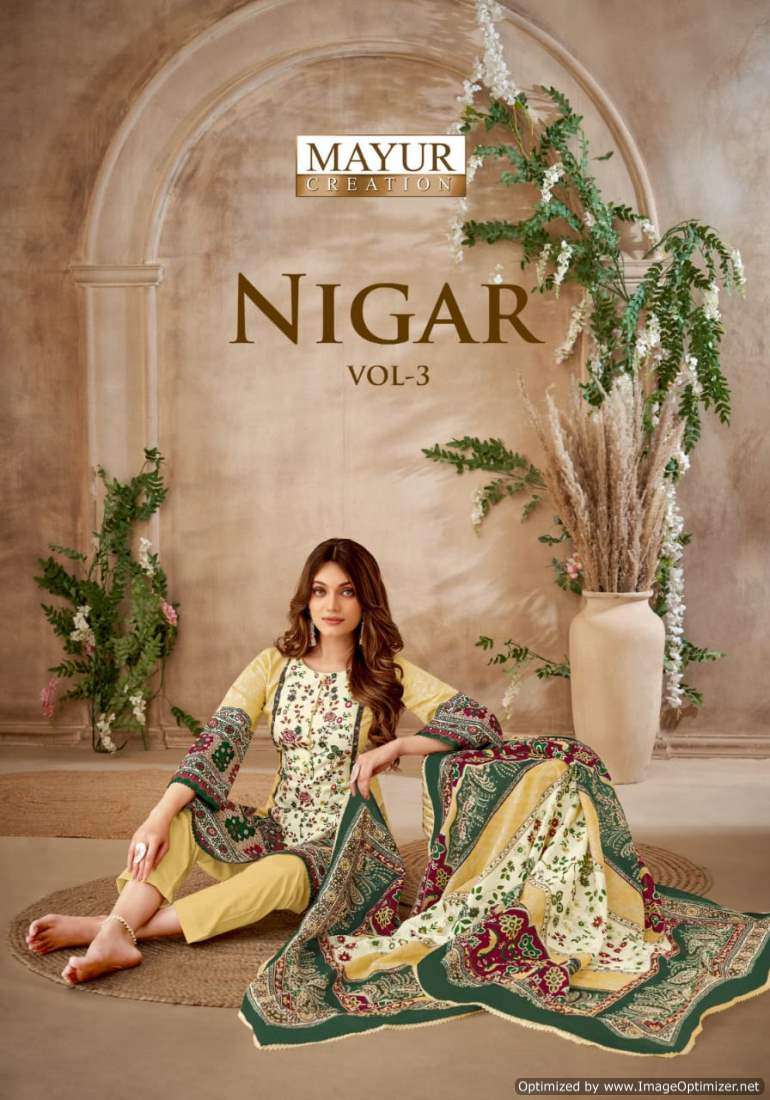 Mayur Nigar Vol 3 Printed Cotton Dress Material Catalog Suppliers
