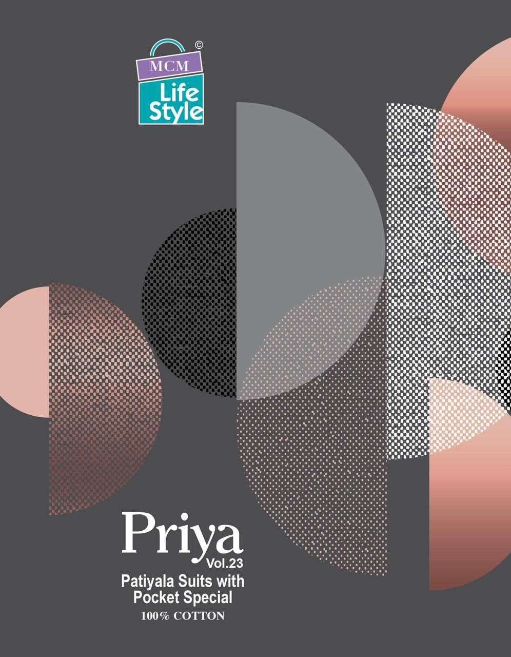 MCM Lifestyle Priya Vol 23 Printed Cotton Dress material Catalog Supplier